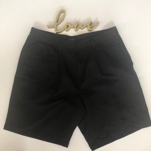 Dockers Pleated Relaxed Fit Black Golf Shorts
